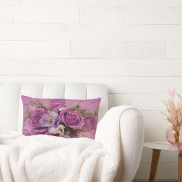 Elegant Rose Bouquet Lendenkissen