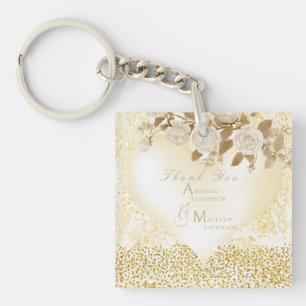 Élégant Rose chic Monogram Gold