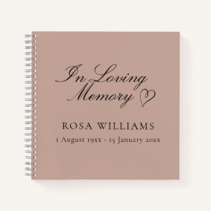 Élégant rose dans l'amour Mémoire Funéraire Livre 