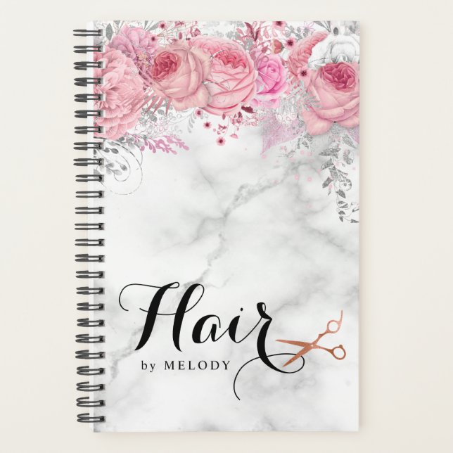 Elégant rose en cuivre ciseaux en or coiffeuse (Devant)