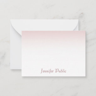 Élégant Rose Gold Calligraphé Script Modèle