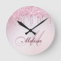 Elegant Rose Gold Glitter drip trendy