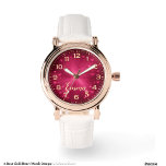 Elegant Rose Gold Heart Watch Design Armbanduhr<br><div class="desc">Discover timeless elegance with this enchanting rose gold heart watch. Featuring a radiant pink dial with sparkling hearts,  this stylish timepiece adds a romantic touch to your wardrobe. Perfect for gifting or a special occasion,  it’s the perfect accessory for any fashion-forward individual</div>