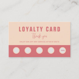 Elegant Rose & Ivory Beauty Loyalty & Rewards Card Treuekarte