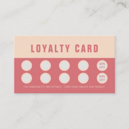 Elegant Rose & Ivory Beauty Loyalty & Rewards Card Treuekarte