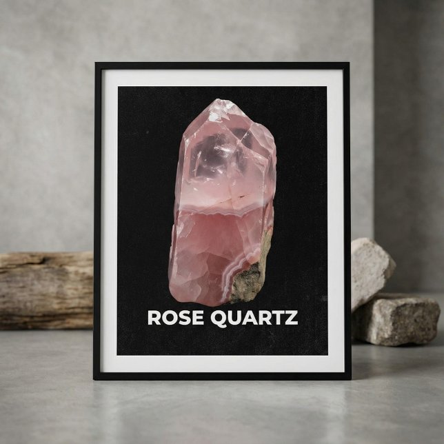 Elegant Rose Quartz Crystal Poster (Von Creator hochgeladen)