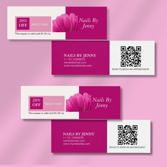 Elégant rose rose rose blanc clous de fleurs moder (Créateur téléchargé)