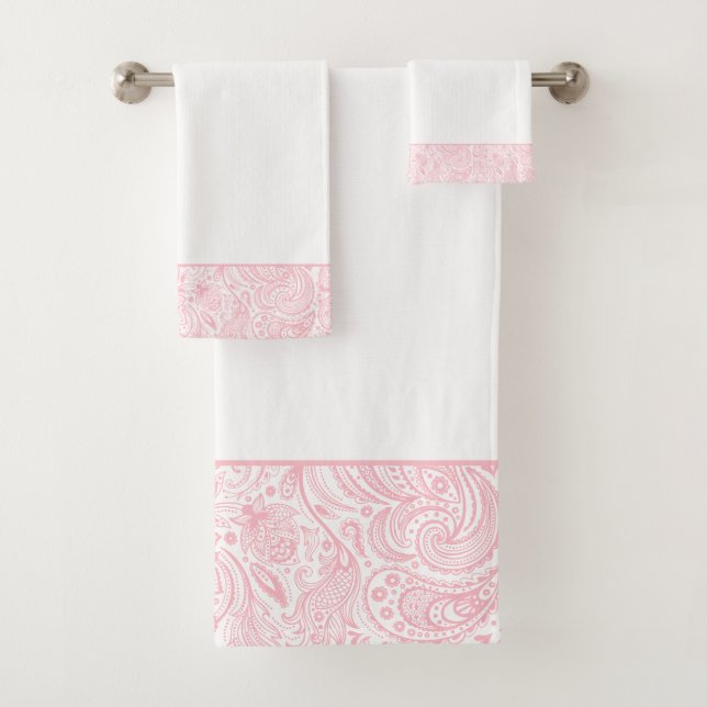 Elégant rose Vintage Paisley (En situation)