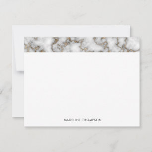 Elegant rostete Goldmarmor Klassische Typografie Mitteilungskarte