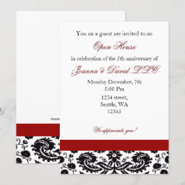 Elégant rouge Corporate party Invitation