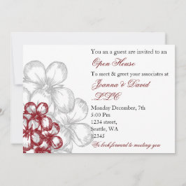 élégant rouge Fête d'entreprise Invitation