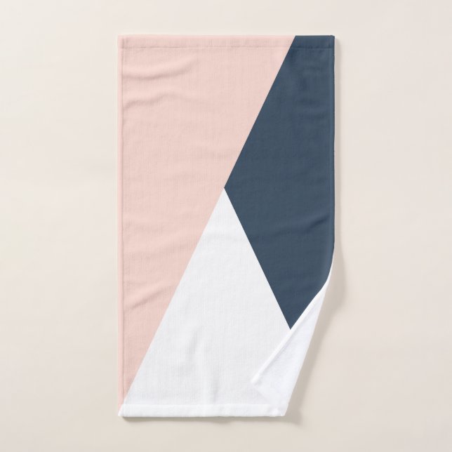 Élégant rougissent les triangles géométriques de (Serviette à main)