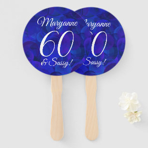 Elegant Royal Blue 60 und Sassy Birthday Party Fächer