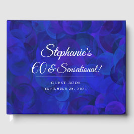 Elegant Royal Blue 60 und sensationeller Geburtsta Gästebuch
