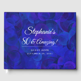 Elegant Royal Blue 80 & Phantastisch Birthday Part Gästebuch