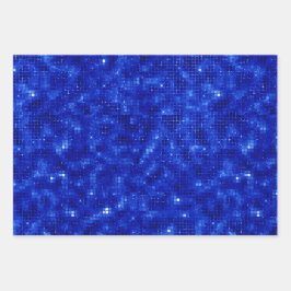 Elegant Royal Blue Foil Hanukkah Geschenkpapier Set