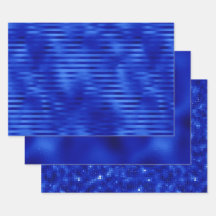 Elegant Royal Blue Foil Hanukkah