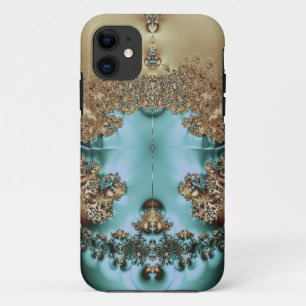 Elegant Royal Gold und Aqua Case-Mate iPhone Case