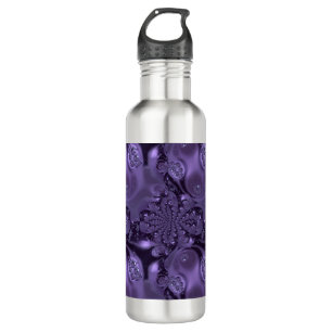 Elegant Royal Lila Liquid Sparkle Edelstahlflasche
