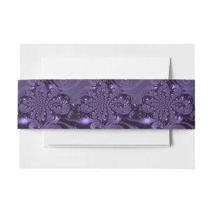 Elegant Royal Lila Liquid Sparkle Einladungsbanderole