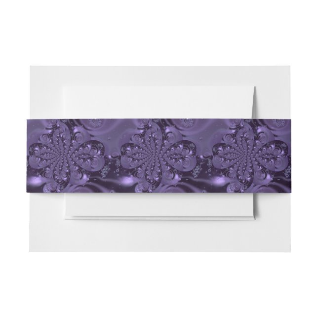 Elegant Royal Lila Liquid Sparkle Einladungsbanderole (Vorderseite Beispiel)