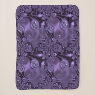 Elegant Royal Lila Liquid Sparkle Sherpadecke