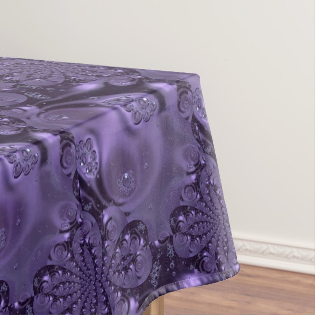 Elegant Royal Lila Liquid Sparkle Tischdecke (Beispiel)