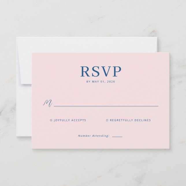 Elegant RSVP Card (Vorderseite)