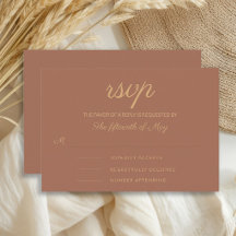 Elegant Rust Burnt Orange Wedding