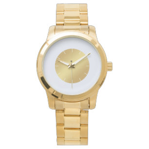 Elégant Rustic Classic Gold Turquoise Montre Homme