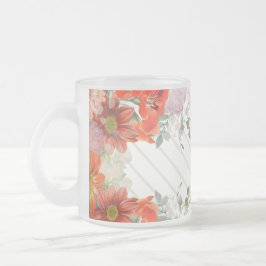 Elegant rustic floral  mattglastasse