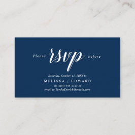 Elegant rustikal, Navy Blue, UAWG response, Antwor Begleitkarte