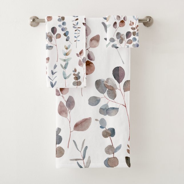 Elégant Rustique Aquarelle Eucalyptus Feuilles (En situation)