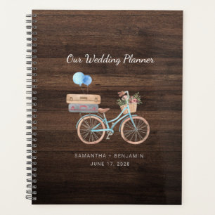 Élégant Rustique Bois Vélo Mariage Vintage