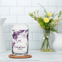 Élégant rustique Peonées violettes foncées