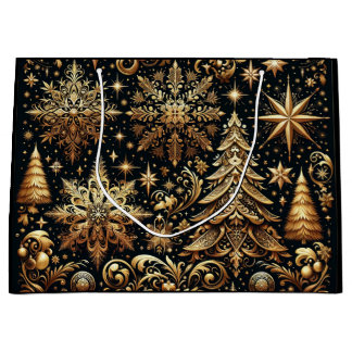 Élégant sac cadeau de Noël