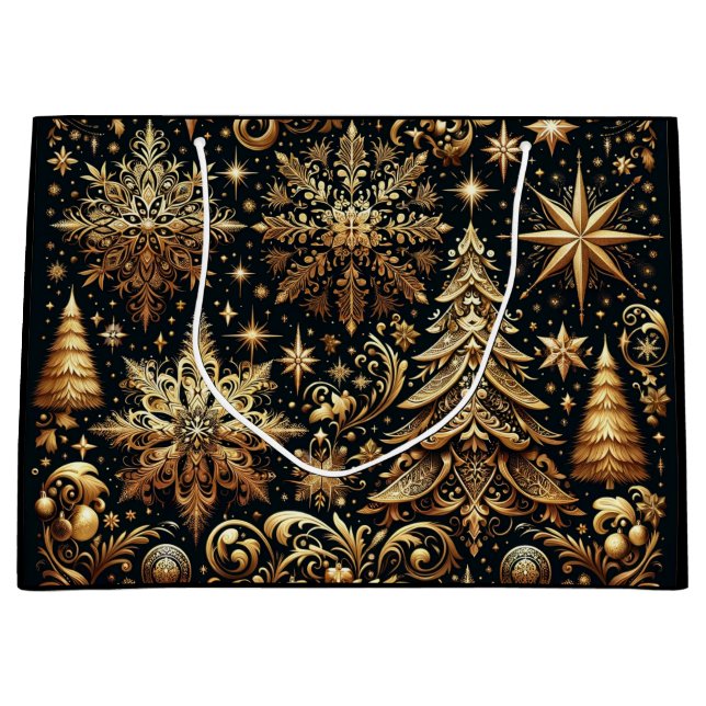 Élégant sac cadeau de Noël (Devant)