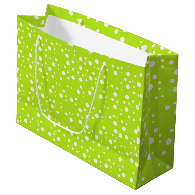 Élégant sac cadeau esthétique vert (Devant Angle)