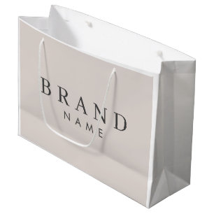Élégant sac de magasinage personnalisé, sac cadeau