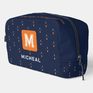 Elégant sac de toilette bleu marine pour hommes/pè