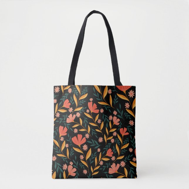 Élégant Sac fourre-tout de retraite florale (Devant)