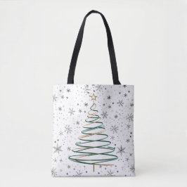 Élégant Sac fourre-tout de sapin de Noël Spiral