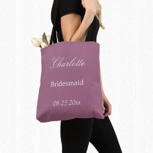 Elégant Sac fourre-tout Mauve Bridesmaid