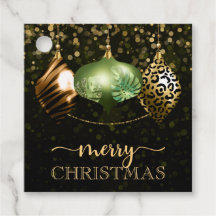 Elegant Safari Jungle Baubles Frohe Weihnachten