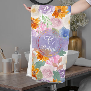 Elégant Sage Green Aquarelle Floral Rose Motif