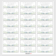 Elégant Sage Greenery Étiquettes de adresse invité