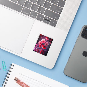 Elegant Sakura Blossom Phone Case - Dreamy Japanes Aufkleber