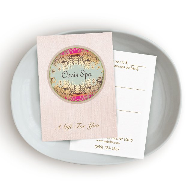 Elégant salon de beauté et certificat cadeau Spa (Créateur téléchargé)