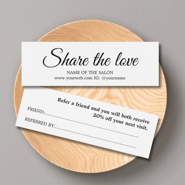 Élégant salon de beauté noir blanc simple (Créateur téléchargé)