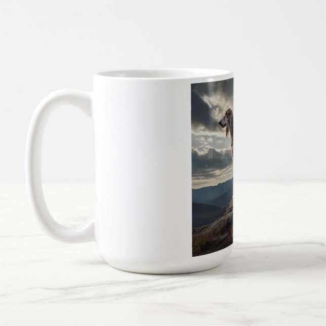 Elegant Saluki Coffee Tasse (Links)